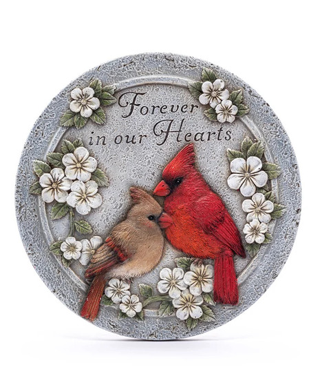 'Forever' Cardinal Stepping Stone