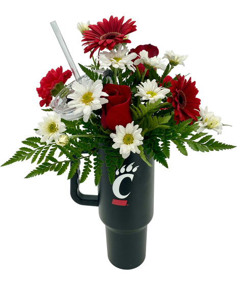 Adrian Durban's University Of Cincinnati  Large Tumbler Bouquet