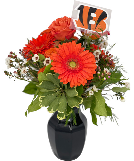 Bengals WHO DEY! Rose Bouquet by Adrian Durban