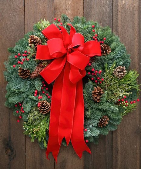 Fresh & Fragrant Holiday Evergreen Wreath